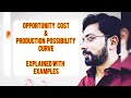 Opportunity cost production possibility curve frontier explained hindu urdu economics o a levels