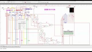 Zoe Dublin's Birthday Circuit Built in Multisim