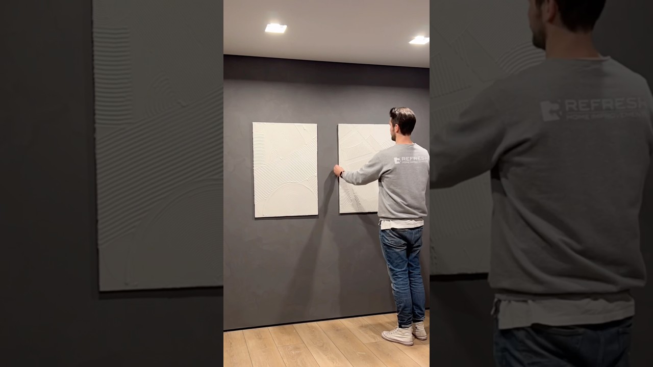 We made our own art gallery to display our own bad art!