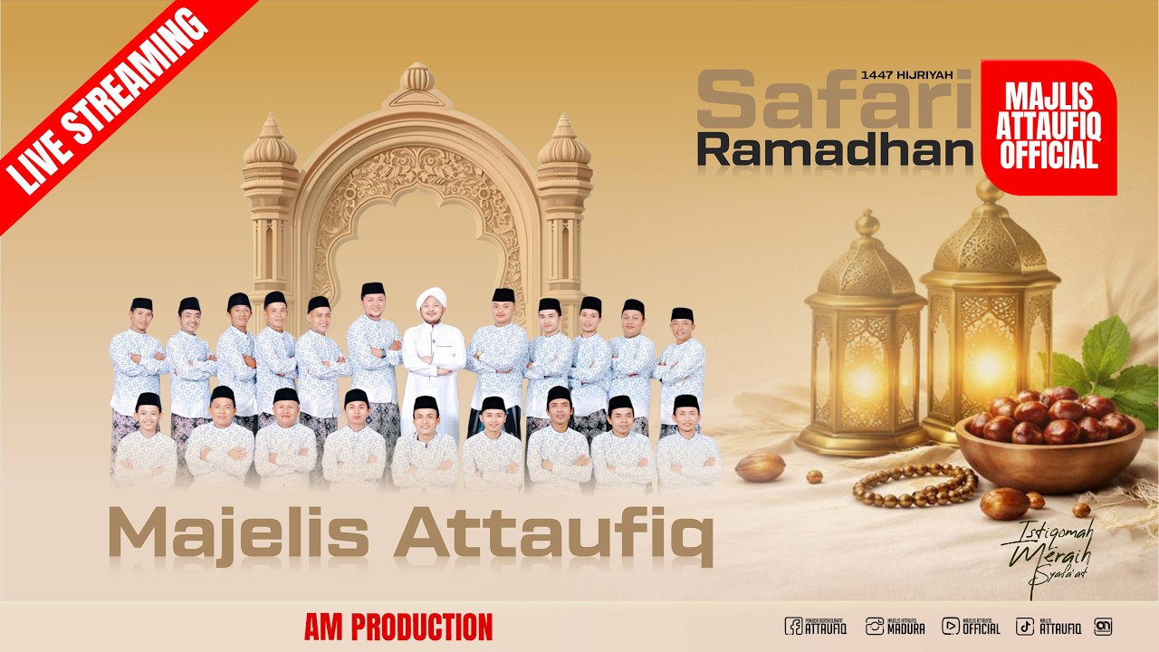 🔴SAFARI RAMADHAN MAJELIS ATTAUFIQ  II MASJID NURUL IMAN BERSHOLAWAT