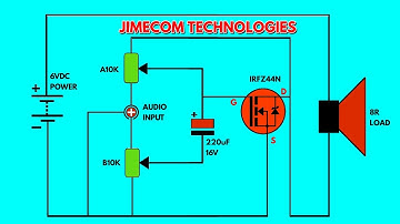 AMAZING SIMPLE POWERFUL DIY 30W AUDIO AMPLIFIER MAKING USING 1 MOSFET (IRFZ44N) 1510