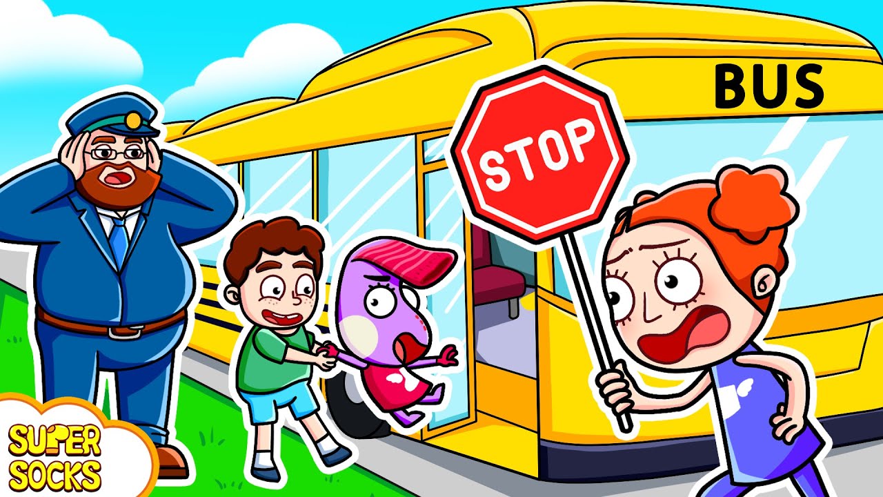 WARNING! School Bus Safety Rules | Safety Tips For Kids | Super Socks