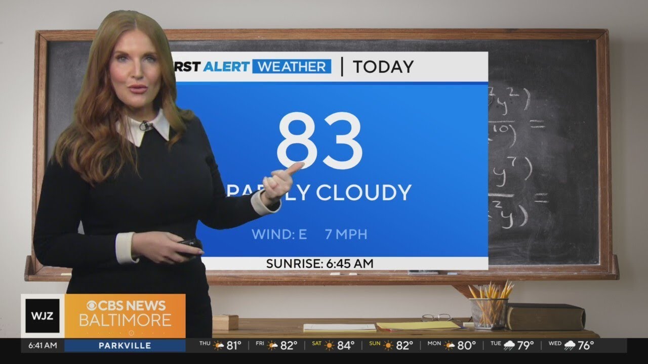Partly cloudy and warm; humidity moves in, but no chances of rain - YouTube