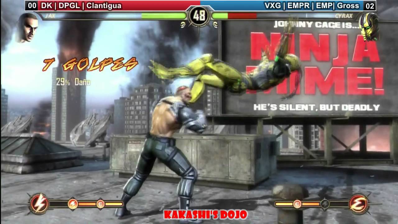 MK9 - DK DPGL CLantigua (Jax, Kung lao) vs VXG EMPR EMP Gross (Cyrax)