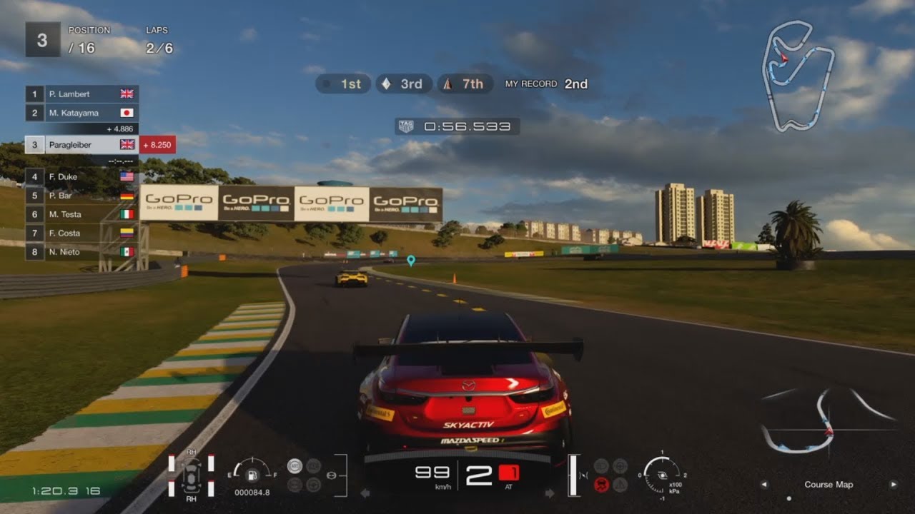 Gran Turismo Sport Demo - Interlagos 6 lap Sprint Race with Pit Stop (Gold Medal)