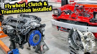 How to install Flywheel , Clutch & Transmission [ 3000gt vr4 ] 6g72 tt