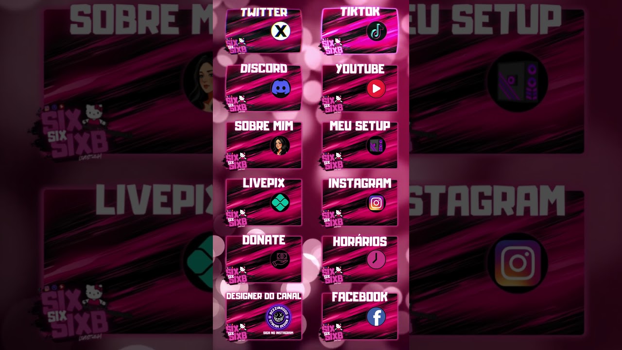 Mude a cara da sua live! Painéis para seu canal na twitch!