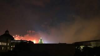 Washington DC 4th of July fireworks over the US Capitol Building