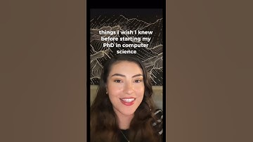 Things I wish I knew before starting my PhD in Computer Science! #ComputerScience #shorts #TechTalk