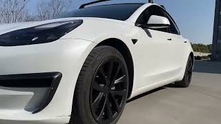 Tesla Model 3 휠 커버 용 4PCS 18 인치 HubCap 2020-2023 성능 교