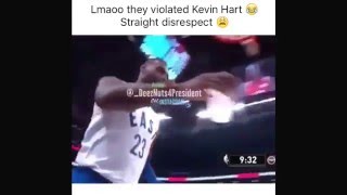 LeBron James \& Drake leaves Kevin Hart speechless during the All Star Game 2016