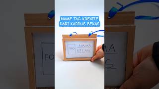 Name tag MPLS kreatif dari kardus untuk papan nama MPLS