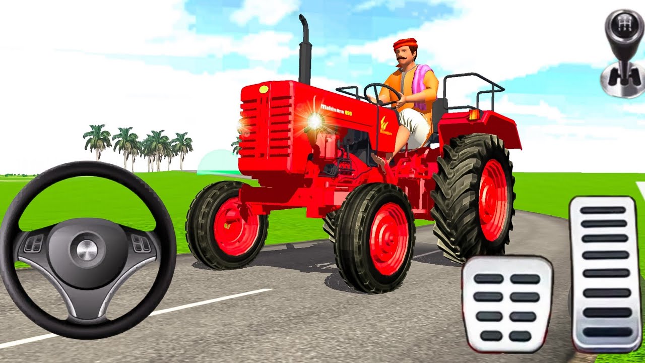 Indian Tractor Driving 3D: #66 Indian Tractor Crazy Driving Village Road - Android Gameplay