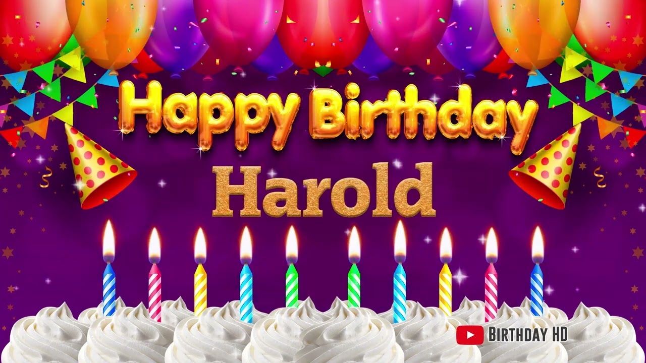 Harold Happy birthday To You - Happy Birthday song name Harold 🎁