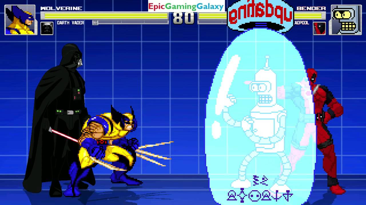 MUGEN Watch Mode Matches / Battles / Fights Of Deadpool And Video Game Characters