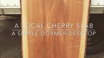 Installing a live edge slab as a built in desktop