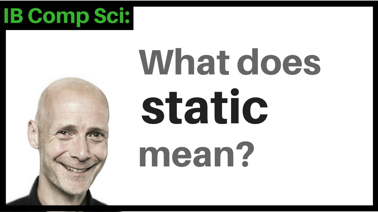 What does static mean - YouTube