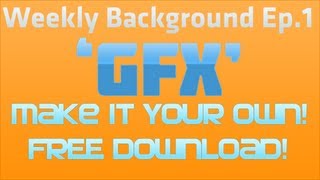 Weekly Background Ep.1: Winter GFX | Free download | Cool realistic snow effect!