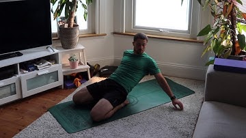 Kneeling Back Bend Stretch (Adapted Camel Pose) - Patrick MoJo PT - Exercise Library