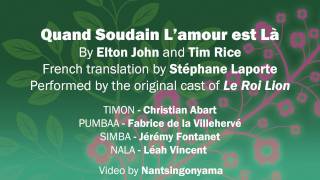 Quand Soudain l'Amour est Là - The Lion King French musical chords