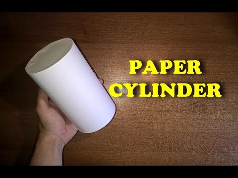 Video: How To Make A Cylinder