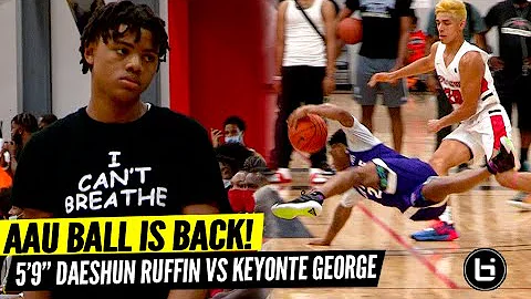 Basketball is Back! Top Ranked 5'9" Daeshun Ruffin Vs Keyonte George!