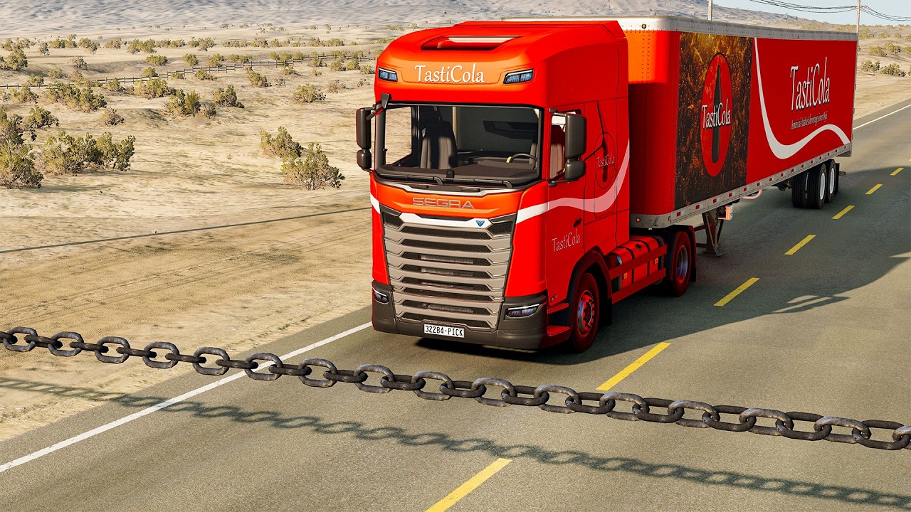 Epic Cars vs Indestructible Chain! #52 – BeamNG drive Crashes  BeamNG High Speed