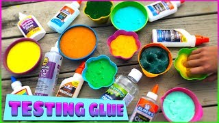 Giant Slime Glue Challenge! 25¢ vs $10 Which Glue Makes the Best Slime?