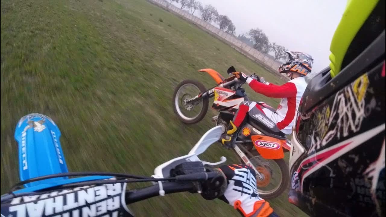 TM 125 vs KTM 125  (full gas!!)