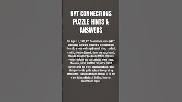 NYT Connections Puzzle Hints & Answers