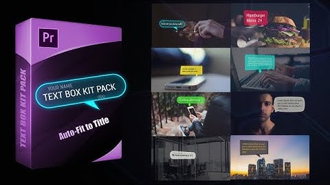 Text Box Kit Pack Motion Graphics Templates