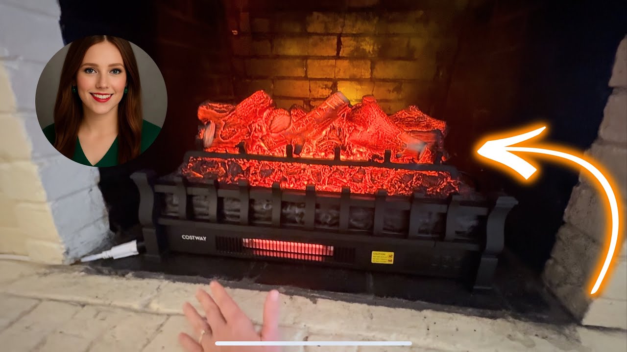 GOFLAME Electric Fireplace Log Set 🔥 Cozy Infrared Heat & Realistic Flames