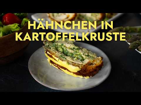 Dieses Hähnchen in Kartoffelkruste ist SO knusprig 😍🥔