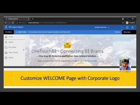 IBM Cognos 11 - Admin | Customize Welcome Page with Corporate Logo - Branding | OneTouchBI