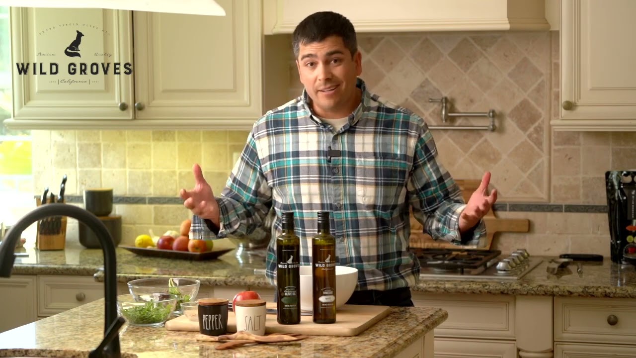 Simple Green Salad with New Product - Thick White Balsamic Vinegar