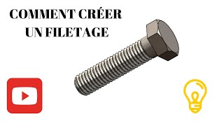 Solidworks Tutorial | comment créer un filetage | die external thread [ Vis   Bolt ]