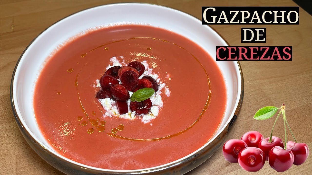 GAZPACHO DE CEREZAS 🍒 La Receta Más Refrescante para el Verano