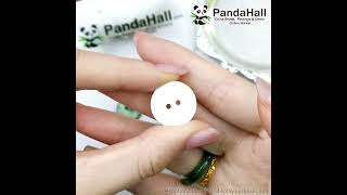 Shell Button Beaded Ring #rings  #diyring #button #diyprojects #shorts