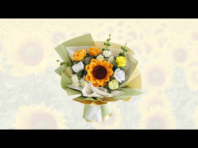 Sunflower Mix Bouquet Tutorial Using Craft Pipe Cleaners (Revised