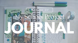 [ASMR] Another unexpected design that I made!!!😲: Making of My School Project Journal (ambience)