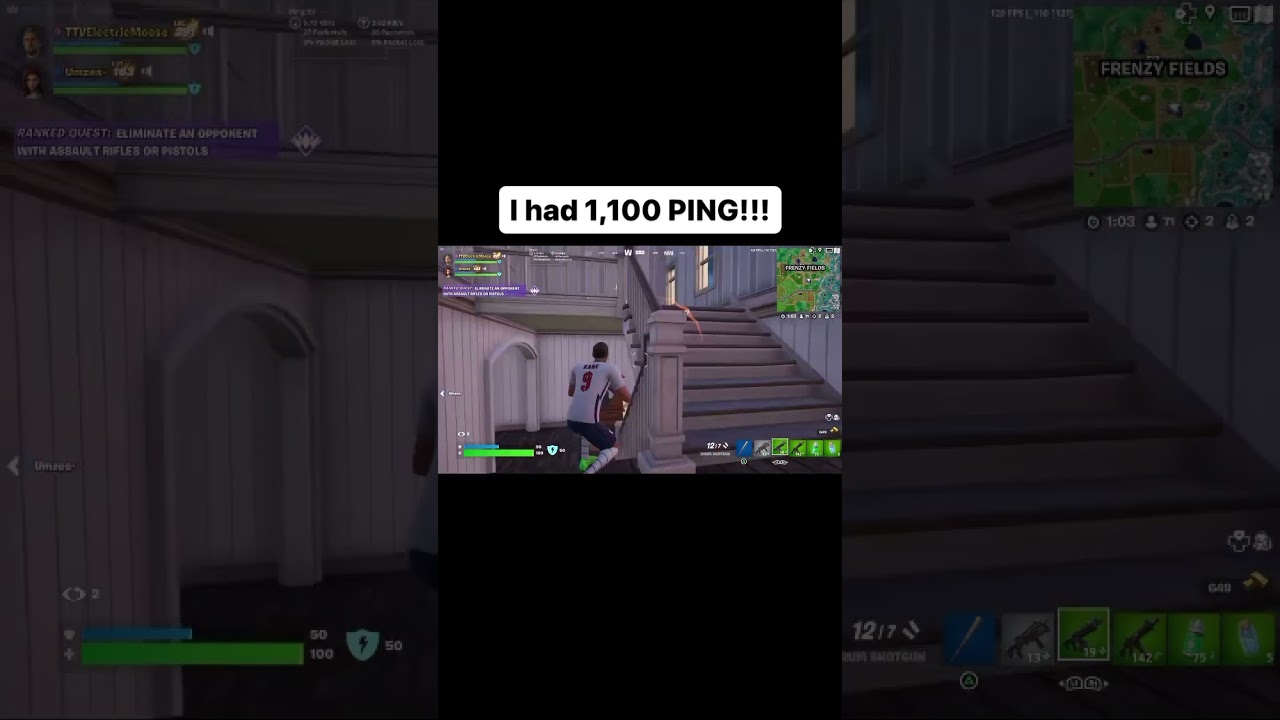 I HAD 1,100 PING!!! 
