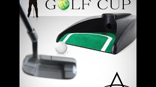 自宅でパターが練習できる電動ゴルフカップの商品紹介動画