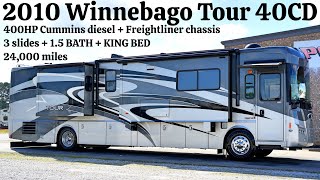2010 Winnebago Tour 40CD 1.5 BATH A Class 400HP Cummins Diesel Pusher @ Porter’s RV Sales  $134,900