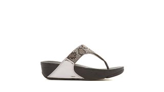 FitFlop Lulu Leopard Crystal Toe Post Sandal