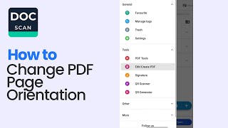 How to Change Pdf Page Orientation on Doc Scanner