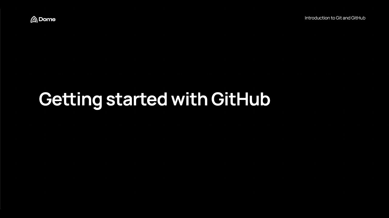 Getting started with GitHub - YouTube