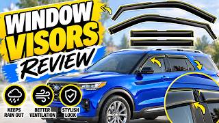 in-Channel Window Visors Rain Guards for Ford Explorer 2020-2026 Breejoy