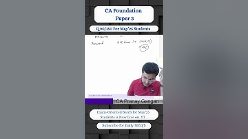 Q.no 90/150 of 150 Question Series for May