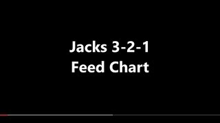 Jacks 3-2-1 Feed Chart