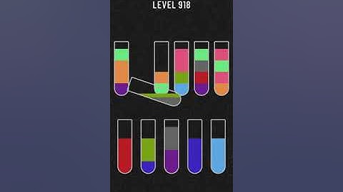Water Sort Puzzle   level 918 Mobile Cell Phone Game Walkthrough Android / Apple